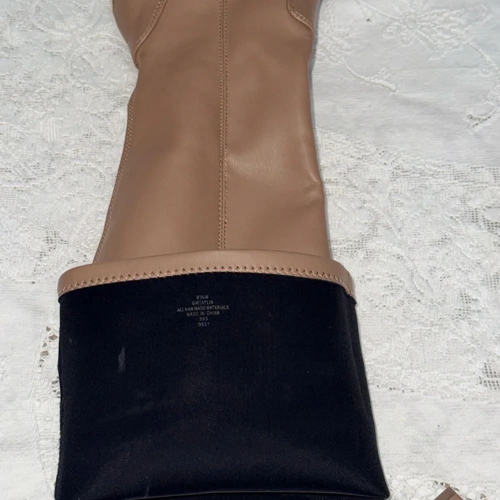 GUESS Taylin  Over the‎ Knee Tan Platform Boots Size 9.5 M